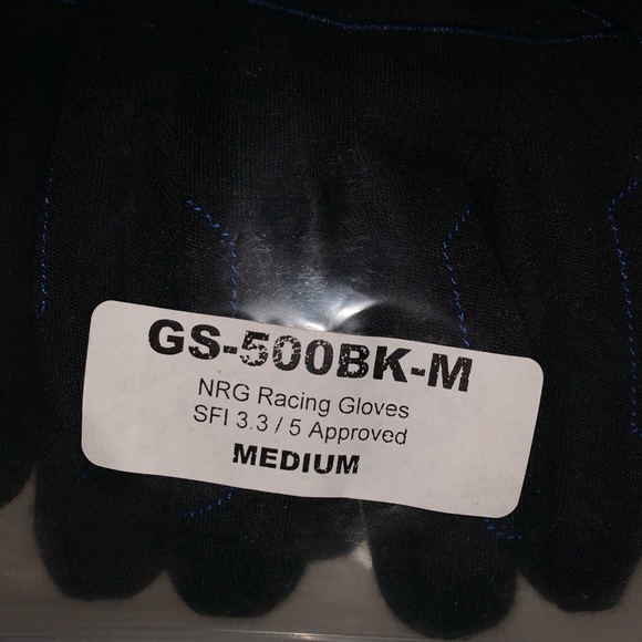 NRG GS-500BK RACING GLOVES - Picture 5 of 5